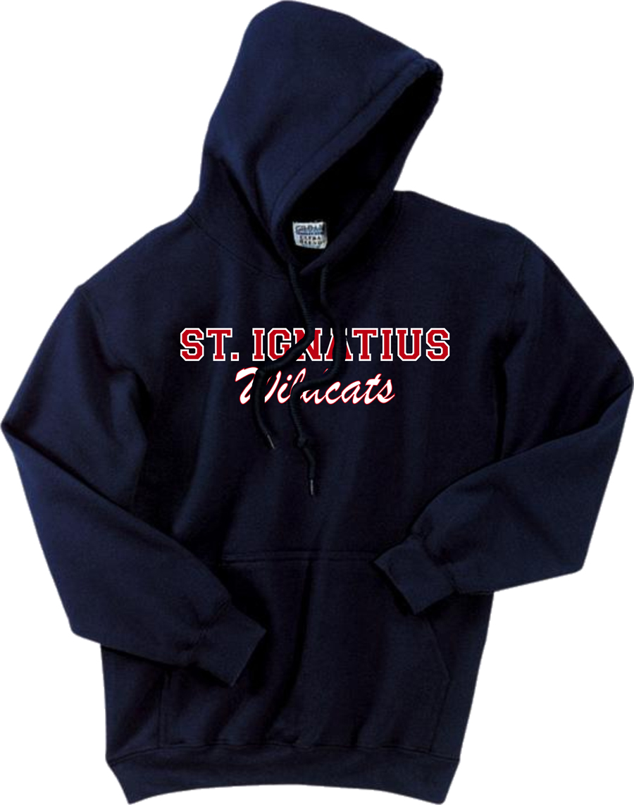 Gildan Unisex Adults' Pullover Hoodie – Navy, XXL, 50% Cotton 50% Polyester - View #3